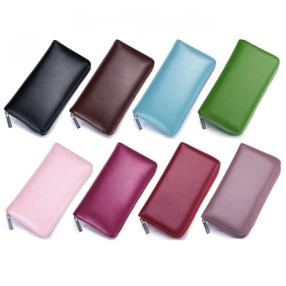 SPRING SPECIAL***UNISEX wallet / Split leather / BLACK / RFID protection - Picture 12 of 12